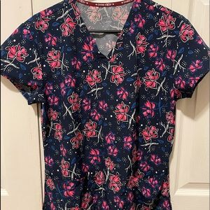 Divine stretch scrub top